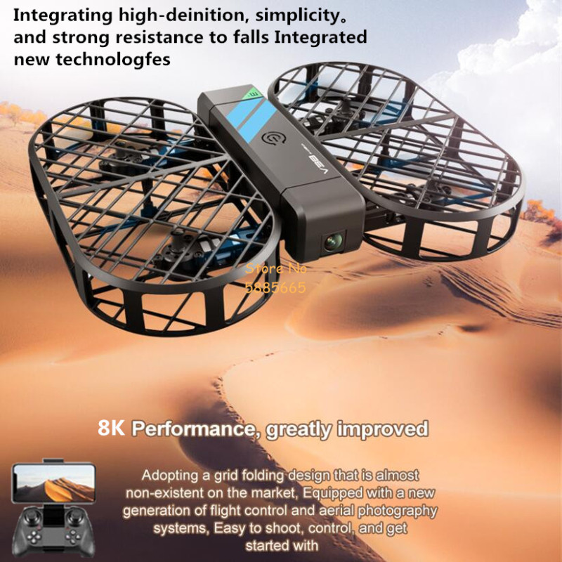 Drone Camera Night Vision - Caméra HD 8K 360 ° Protection
