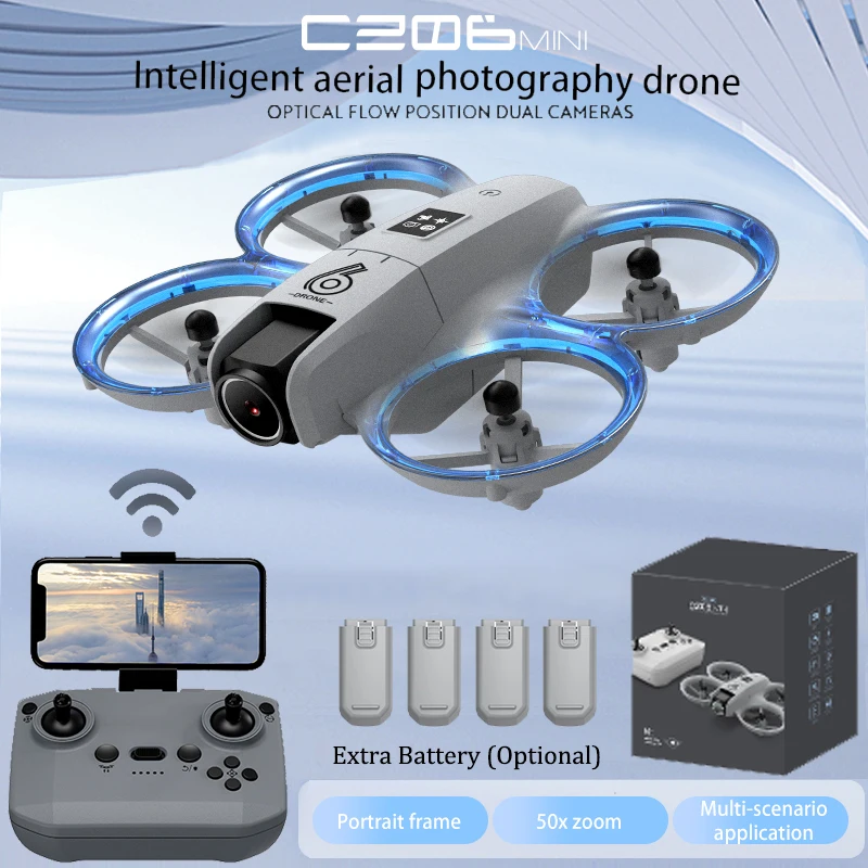 Drone Camera 4K - CZ06 Mini Drone quadrirotor RC -