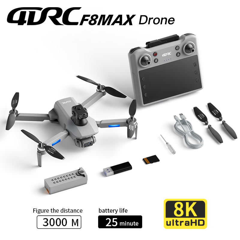 Drone Camera Mount - Drone GPS F8 MAX, caméra professionnelle
