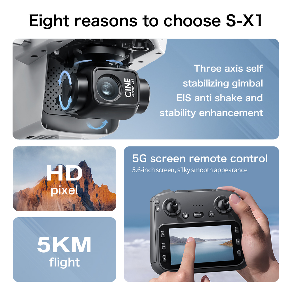 Drone Original S-X1 8K HD Prof - Drone Camera Night Vision avis et prix